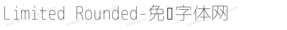Limited Rounded字体转换